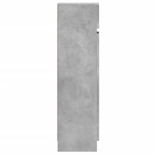 Betonszürke szerelt fa cipősszekrény 100,5 x 28 x 100 cm