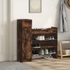 Füstös tölgy színű szerelt fa cipőszekrény 100,5 x 28 x 100 cm