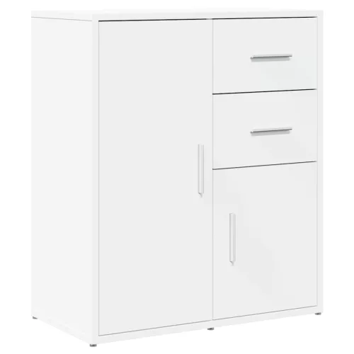 Fehér szerelt fa tálalószekrény 60 x 31 x 70 cm