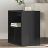 Fekete szerelt fa kisasztal 50 x 30 x 50 cm