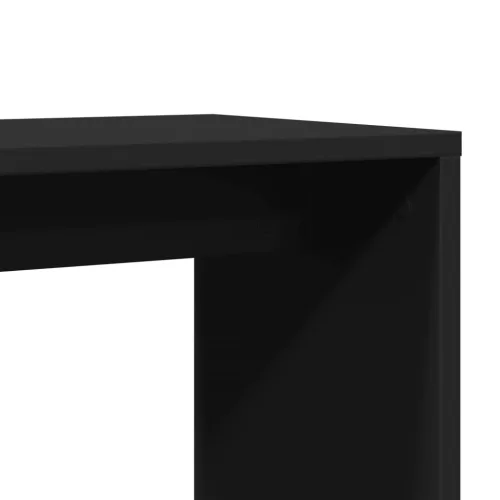 2 db fekete szerelt fa kisasztal 50 x 30 x 50 cm