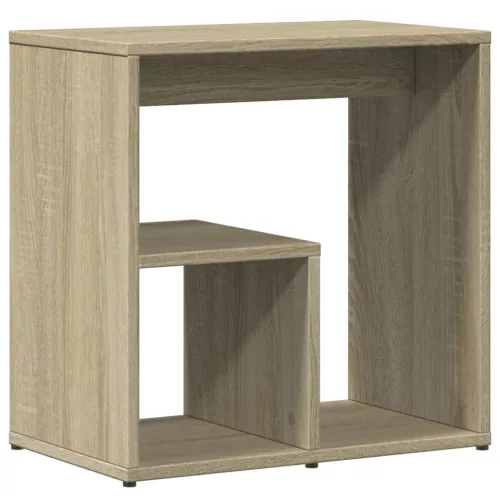 2 db sonoma tölgy színű szerelt fa kisasztal 50 x 30 x 50 cm