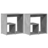 2 db betonszürke szerelt fa kisasztal 50x30x50 cm