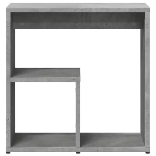 2 db betonszürke szerelt fa kisasztal 50x30x50 cm