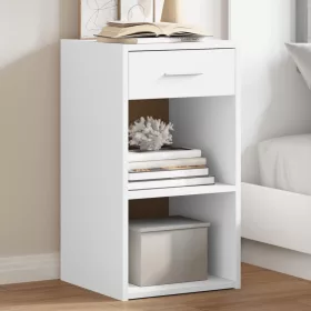 2 db fehér szerelt fa éjjeliszekrény 35 x 34 x 65 cm