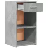 2 db betonszürke szerelt fa éjjeliszekrény 35 x 34 x 65 cm