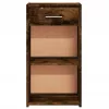 Füstös tölgy színű szerelt fa éjjeliszekrény 35 x 34 x 65 cm