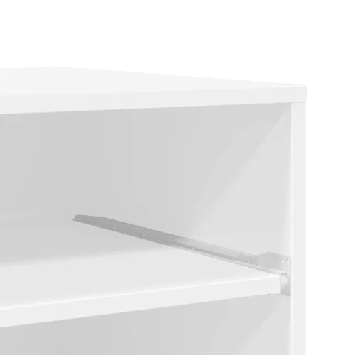 Fehér nyomtatóállvány kerekekkel 60x48x74 cm