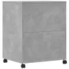 Betonszürke nyomtatóállvány kerekekkel 60x48x74 cm