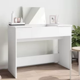 Fehér fésülködőasztal tükörrel 100x45x76 cm