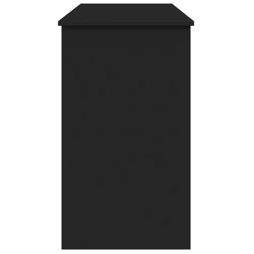 Fekete fésülködőasztal tükörrel 100x45x76 cm
