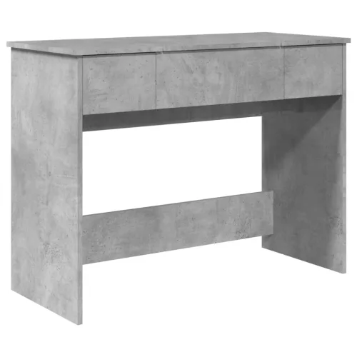 Betonszürke fésülködőasztal tükörrel 100x45x76 cm