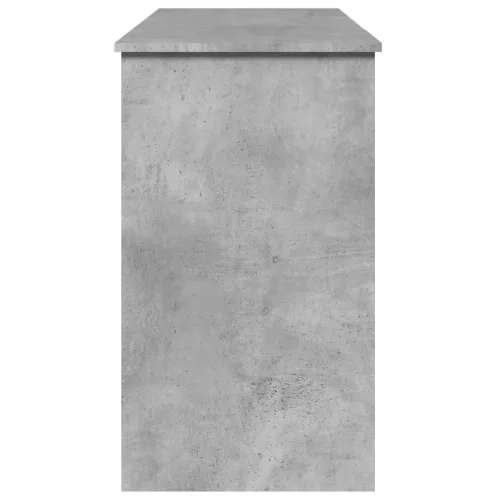 Betonszürke fésülködőasztal tükörrel 100x45x76 cm