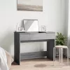 Szürke sonoma színű fésülködőasztal tükörrel 100x45x76 cm