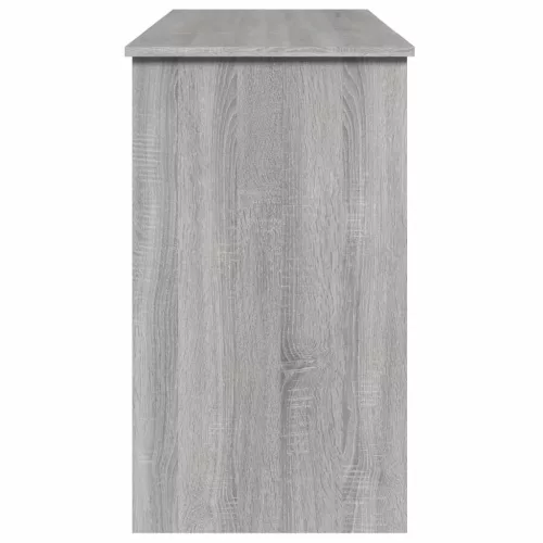 Szürke sonoma színű fésülködőasztal tükörrel 100x45x76 cm