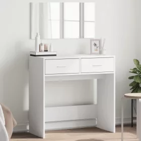 Fehér fésülködőasztal tükörrel 80x39x80 cm