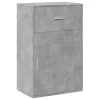Betonszürke szerelt fa tárolószekrény 56,5 x 39 x 90 cm