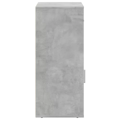 Betonszürke szerelt fa tárolószekrény 56,5 x 39 x 90 cm