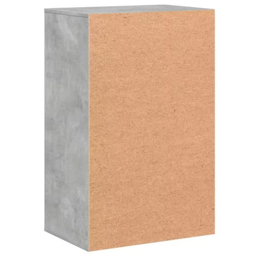 Betonszürke szerelt fa tárolószekrény 56,5 x 39 x 90 cm
