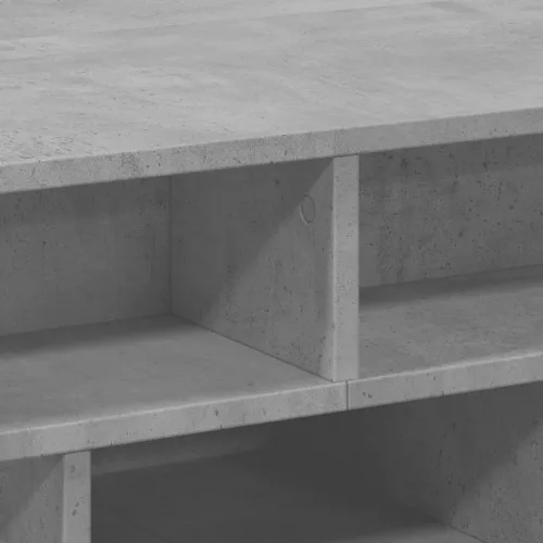 Betonszürke szerelt fa dohányzóasztal 70x70x29 cm