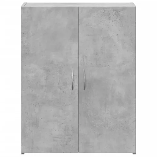Betonszürke szerelt fa irattartó szekrény 60 x 32 x 77,5 cm