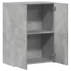 Betonszürke szerelt fa irattartó szekrény 60 x 32 x 77,5 cm