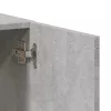 Betonszürke szerelt fa irattartó szekrény 60 x 32 x 77,5 cm