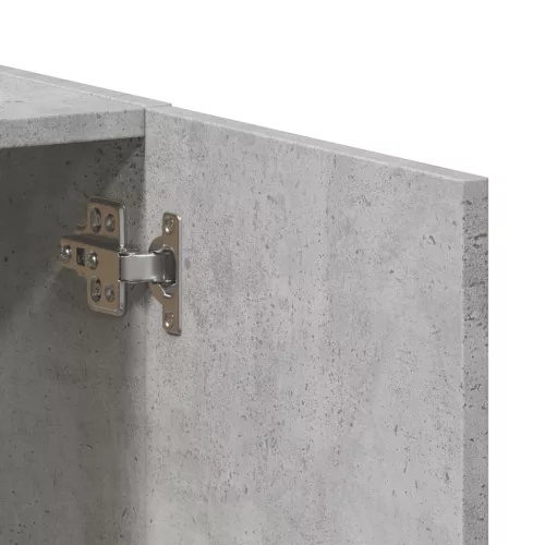 Betonszürke szerelt fa irattartó szekrény 60 x 32 x 77,5 cm