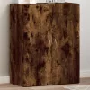 Füstös tölgy színű szerelt fa irattartó szekrény 60x32x77,5 cm