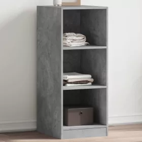 Betonszürke szerelt fa ruhásszekrény 48 x 41 x 102 cm