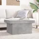 Betonszürke szerelt fa dohányzóasztal 80 x 55 x 40 cm