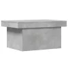 Betonszürke szerelt fa dohányzóasztal 80 x 55 x 40 cm
