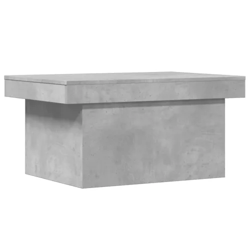 Betonszürke szerelt fa dohányzóasztal 80 x 55 x 40 cm