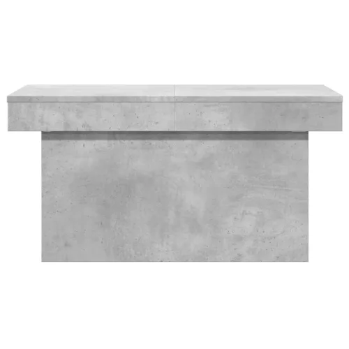 Betonszürke szerelt fa dohányzóasztal 80 x 55 x 40 cm