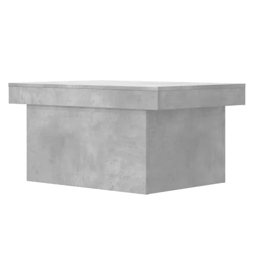 Betonszürke szerelt fa dohányzóasztal 80 x 55 x 40 cm