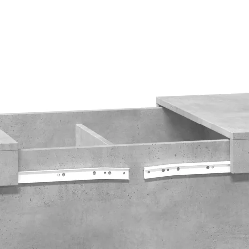 Betonszürke szerelt fa dohányzóasztal 80 x 55 x 40 cm