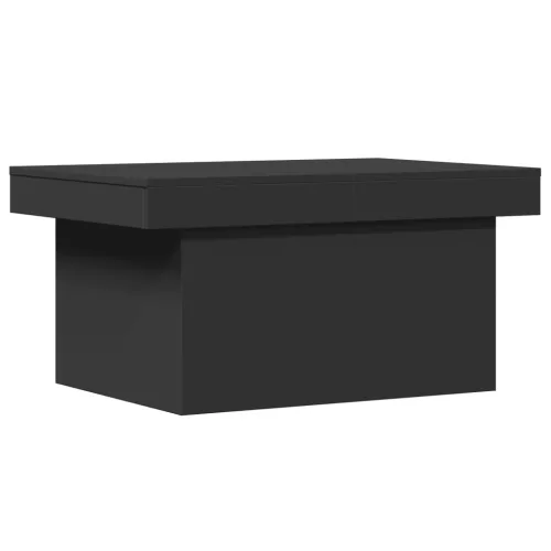Fekete szerelt fa dohányzóasztal 100 x 55 x 40 cm