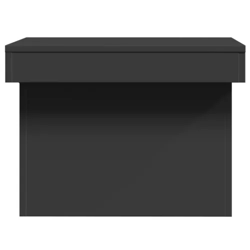 Fekete szerelt fa dohányzóasztal 100 x 55 x 40 cm