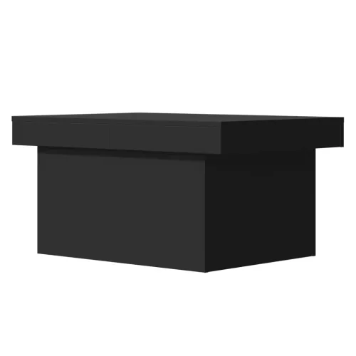 Fekete szerelt fa dohányzóasztal 100 x 55 x 40 cm