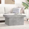 Betonszürke szerelt fa dohányzóasztal 100 x 55 x 40 cm