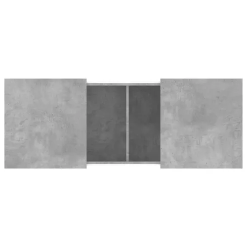 Betonszürke szerelt fa dohányzóasztal 100 x 55 x 40 cm