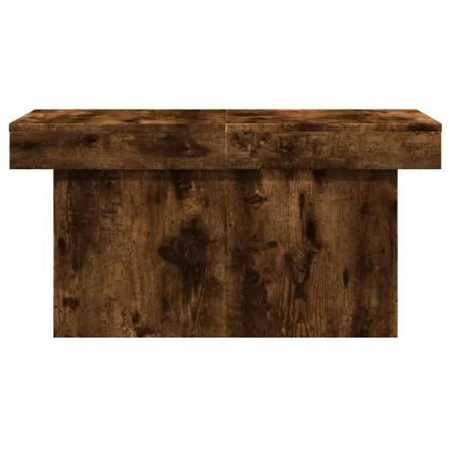 Füstös tölgy színű szerelt fa dohányzóasztal 100x55x40 cm