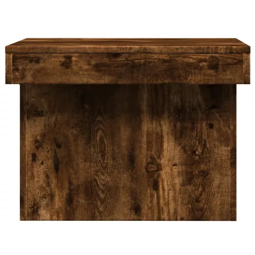 Füstös tölgy színű szerelt fa dohányzóasztal 100x55x40 cm
