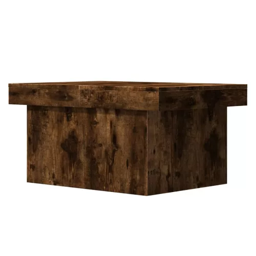 Füstös tölgy színű szerelt fa dohányzóasztal 100x55x40 cm