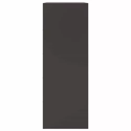 Fekete acél tálalószekrény 67 x 39 x 107 cm