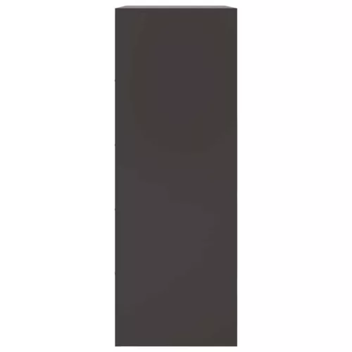 Fekete acél tálalószekrény 67 x 39 x 107 cm