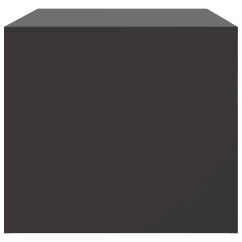 Fekete acél dohányzóasztal 67 x 50 x 44 cm