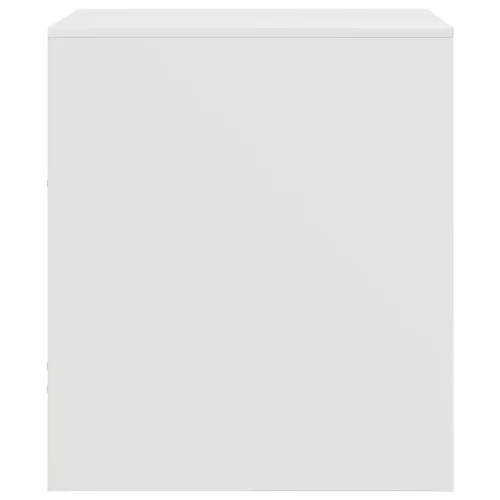 2 db fehér acél éjjeliszekrény 34,5 x 39 x 44 cm