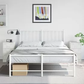 2 db fehér acél éjjeliszekrény 34,5x39x62 cm