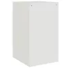 2 db fehér acél éjjeliszekrény 34,5x39x62 cm